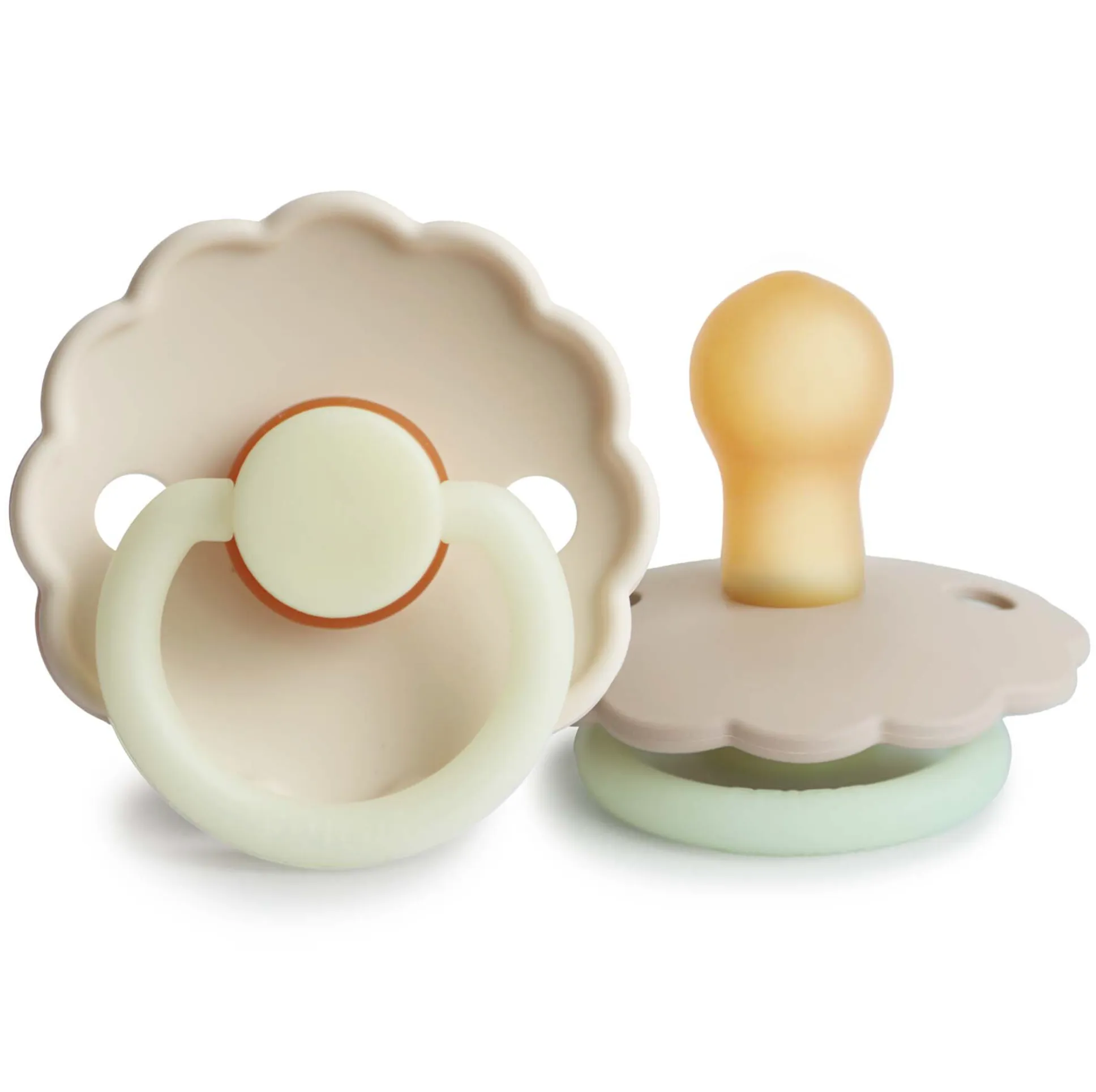 FRIGG Daisy Silicone 2-Pack Cream Night/Croissant Night