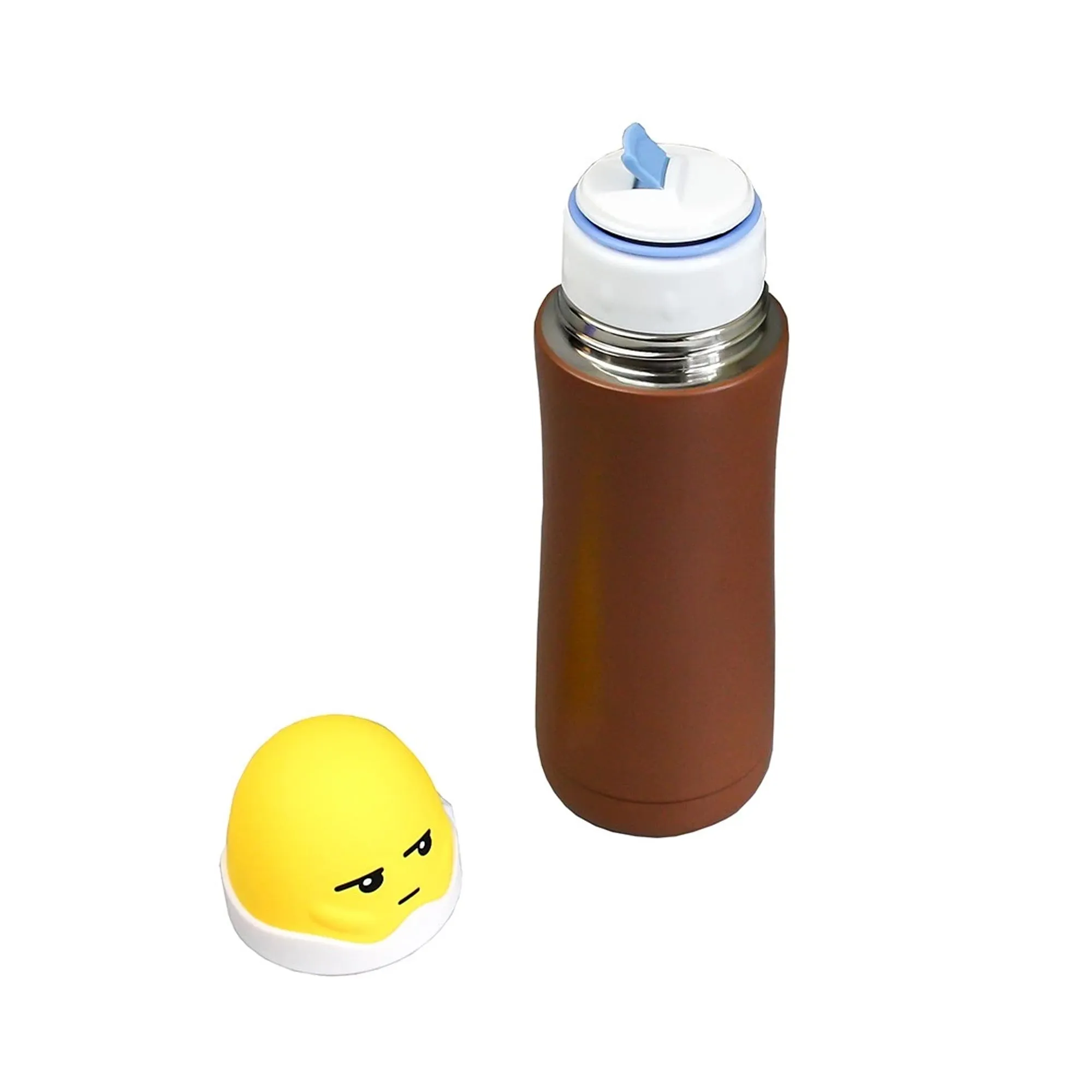 Fun Emoji Flask - 300 ml Brown