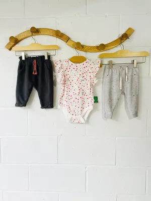 Hearts, Dots   Flowers Bundle, 6-12 months