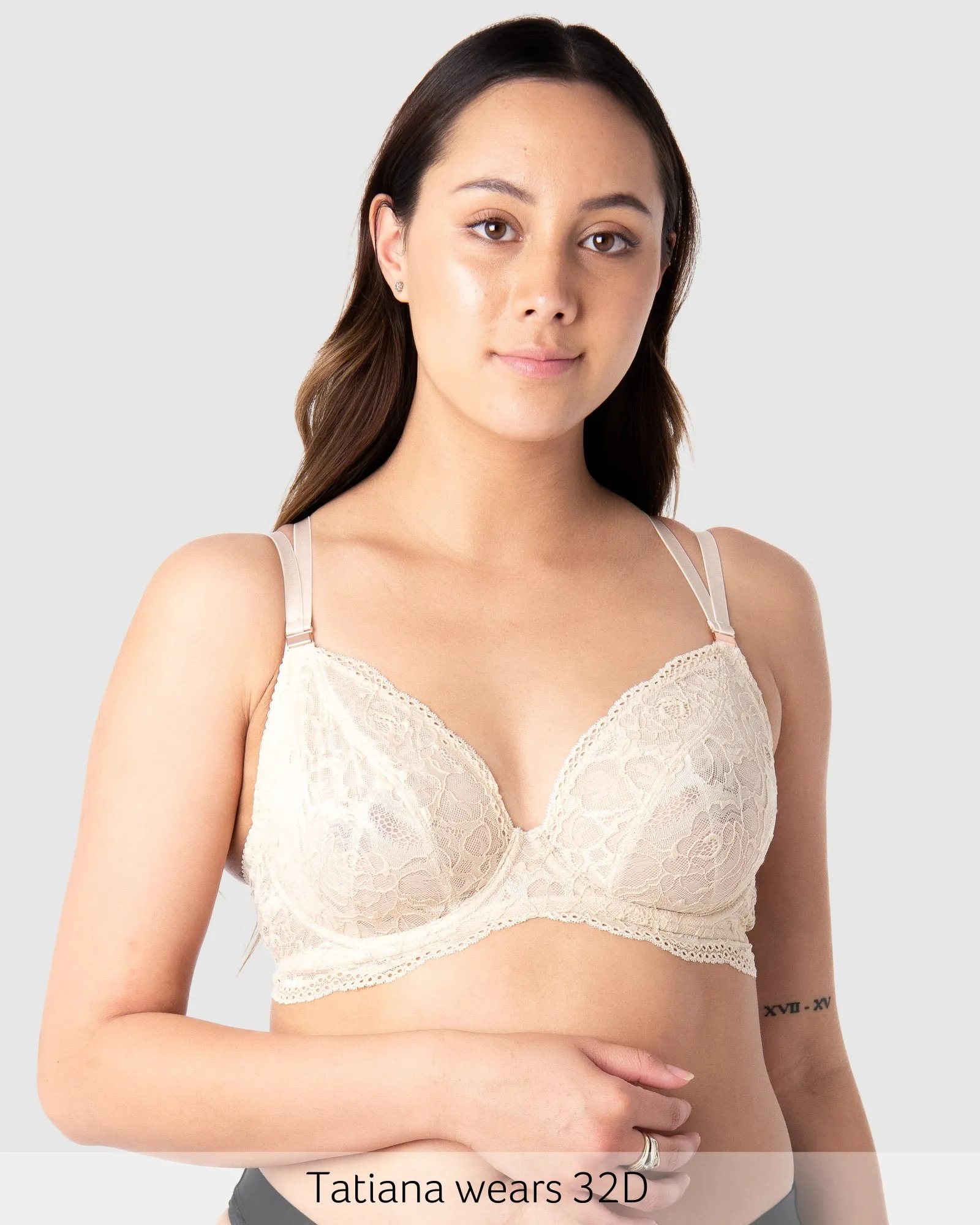 HEROINE PLUNGE SAND NURSING BRA - FLEXI UNDERWIRE