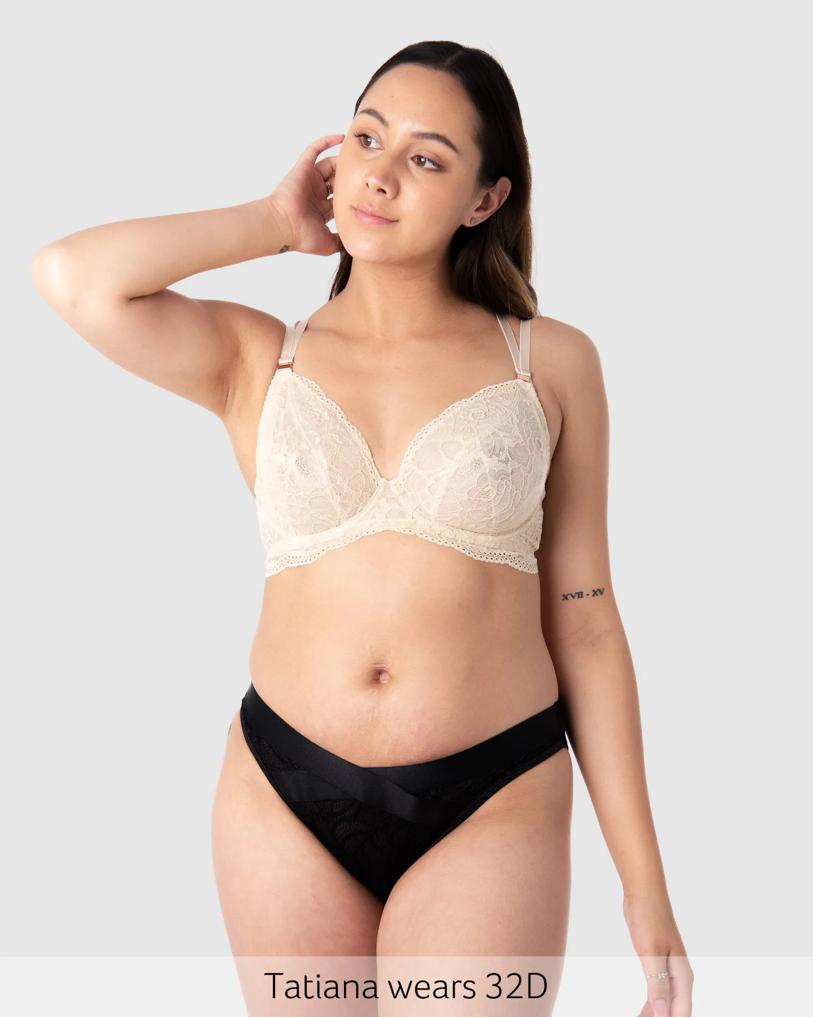 HEROINE PLUNGE SAND NURSING BRA - FLEXI UNDERWIRE