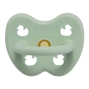 Hevea Colourful Round Pacifier - Mellow Mint Ducks (0-3 Months)