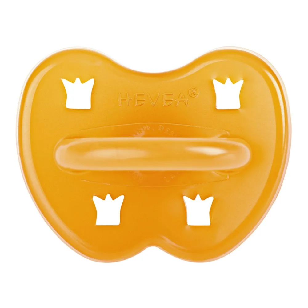 Hevea Natural Rubber Round Classic Pacifier - Natural (3-36 Months)