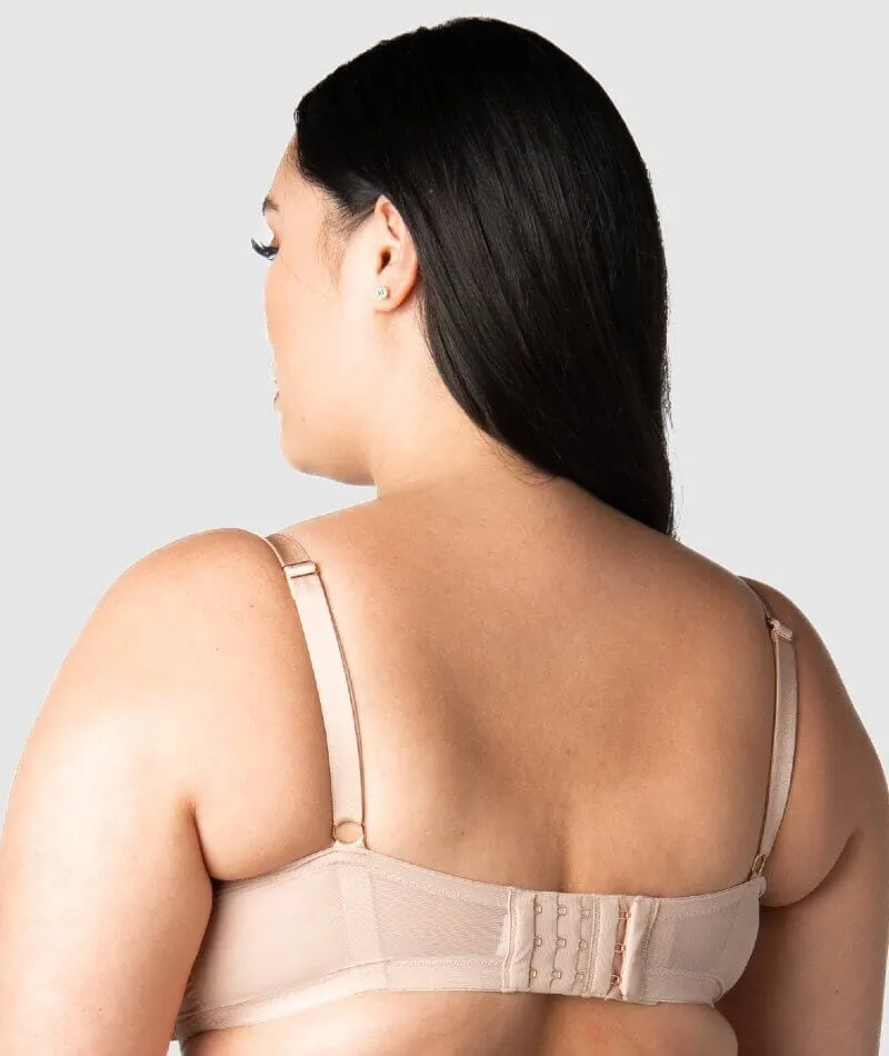 Hotmilk Lunar Eclipse Plunge Contour Nursing Bra - Naked