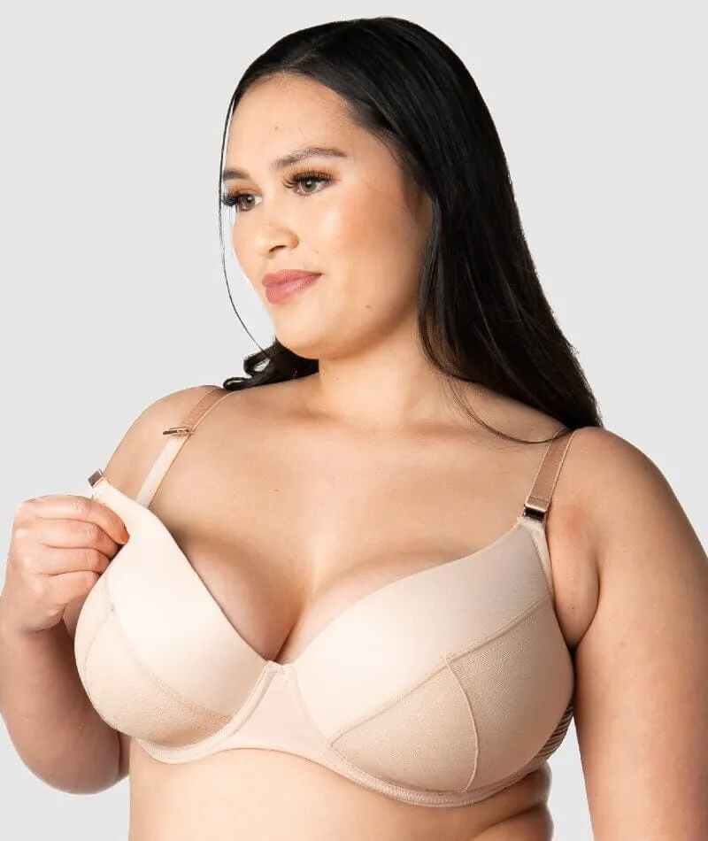 Hotmilk Lunar Eclipse Plunge Contour Nursing Bra - Naked