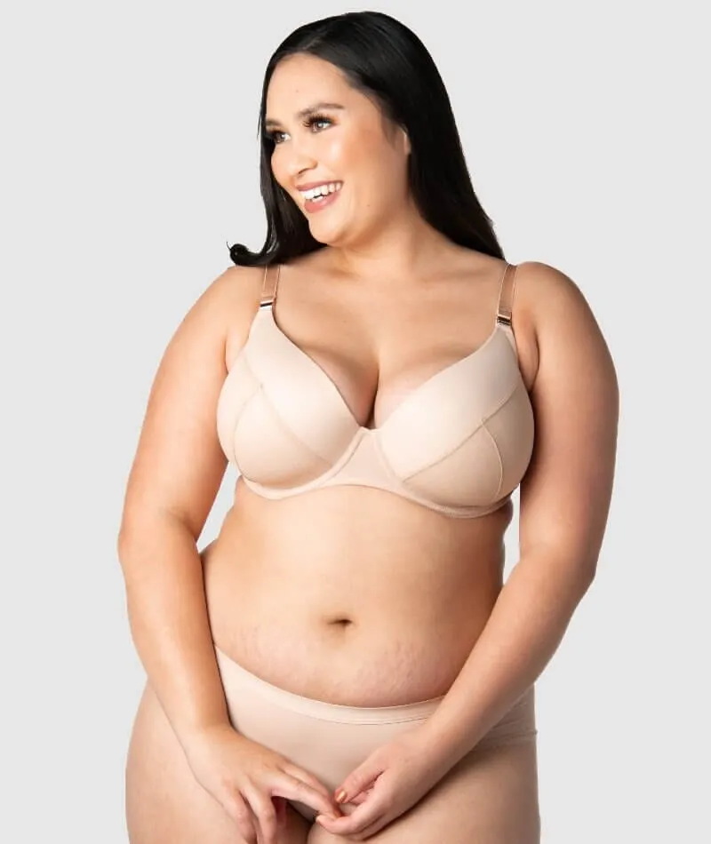 Hotmilk Lunar Eclipse Plunge Contour Nursing Bra - Naked