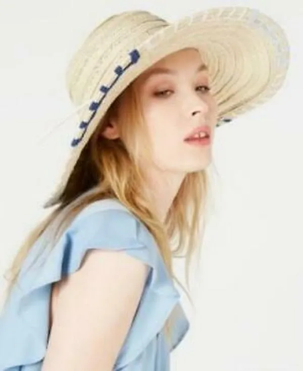 I.n.c. UPF 50  sun protection Whipstitch Edge Floppy Hat