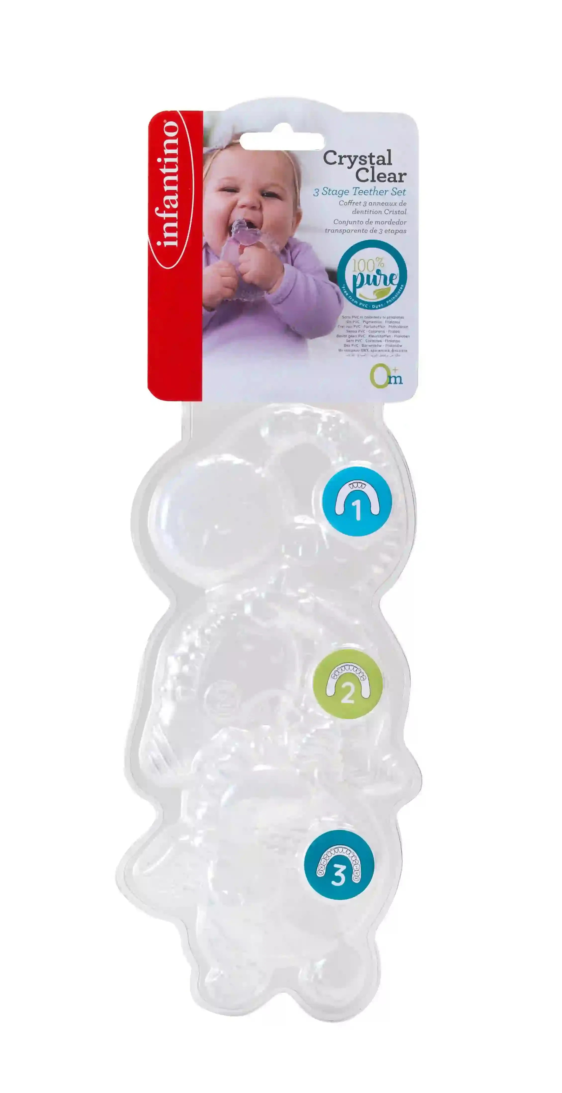 Infantino Crystal Clear Teething Stages Gift Set