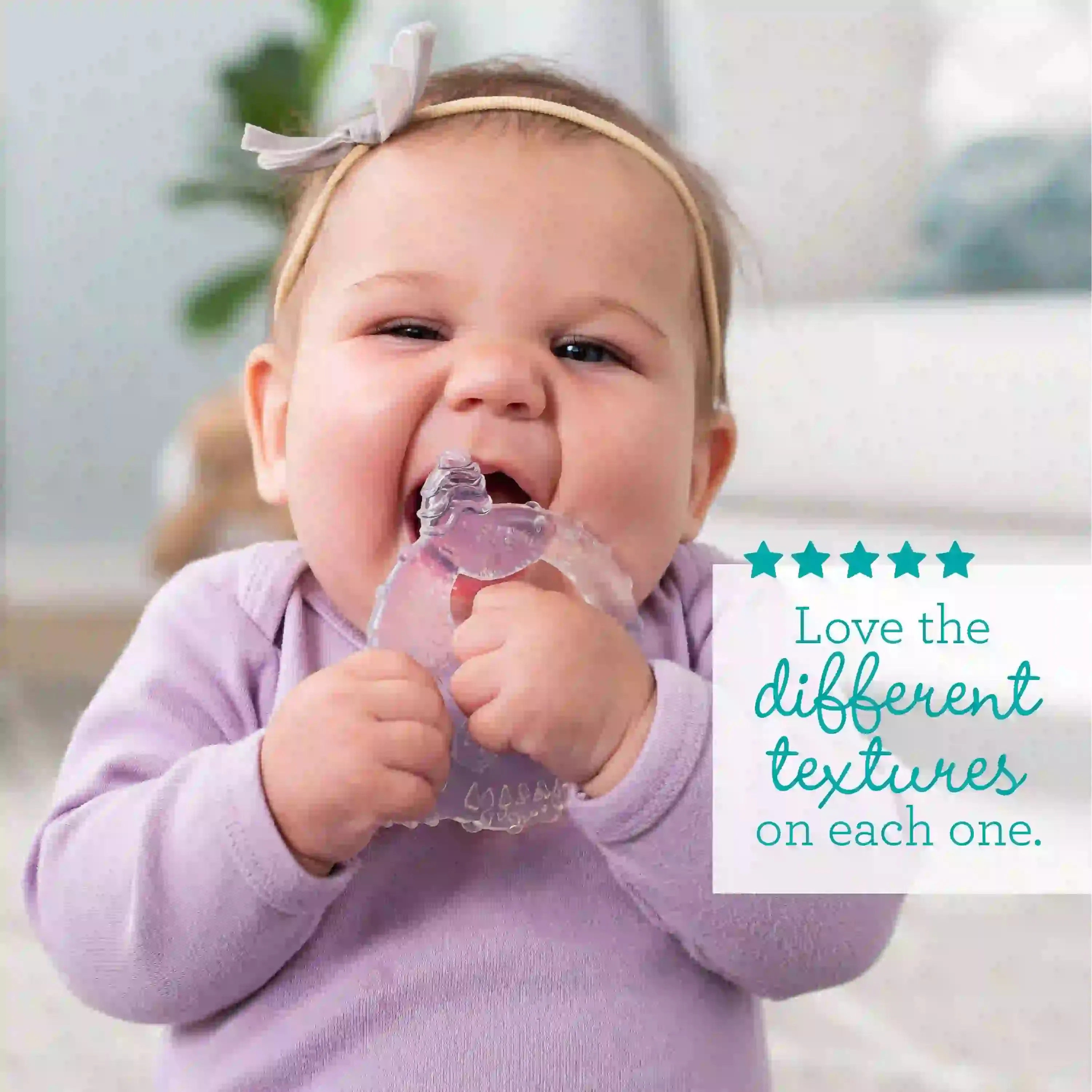 Infantino Crystal Clear Teething Stages Gift Set