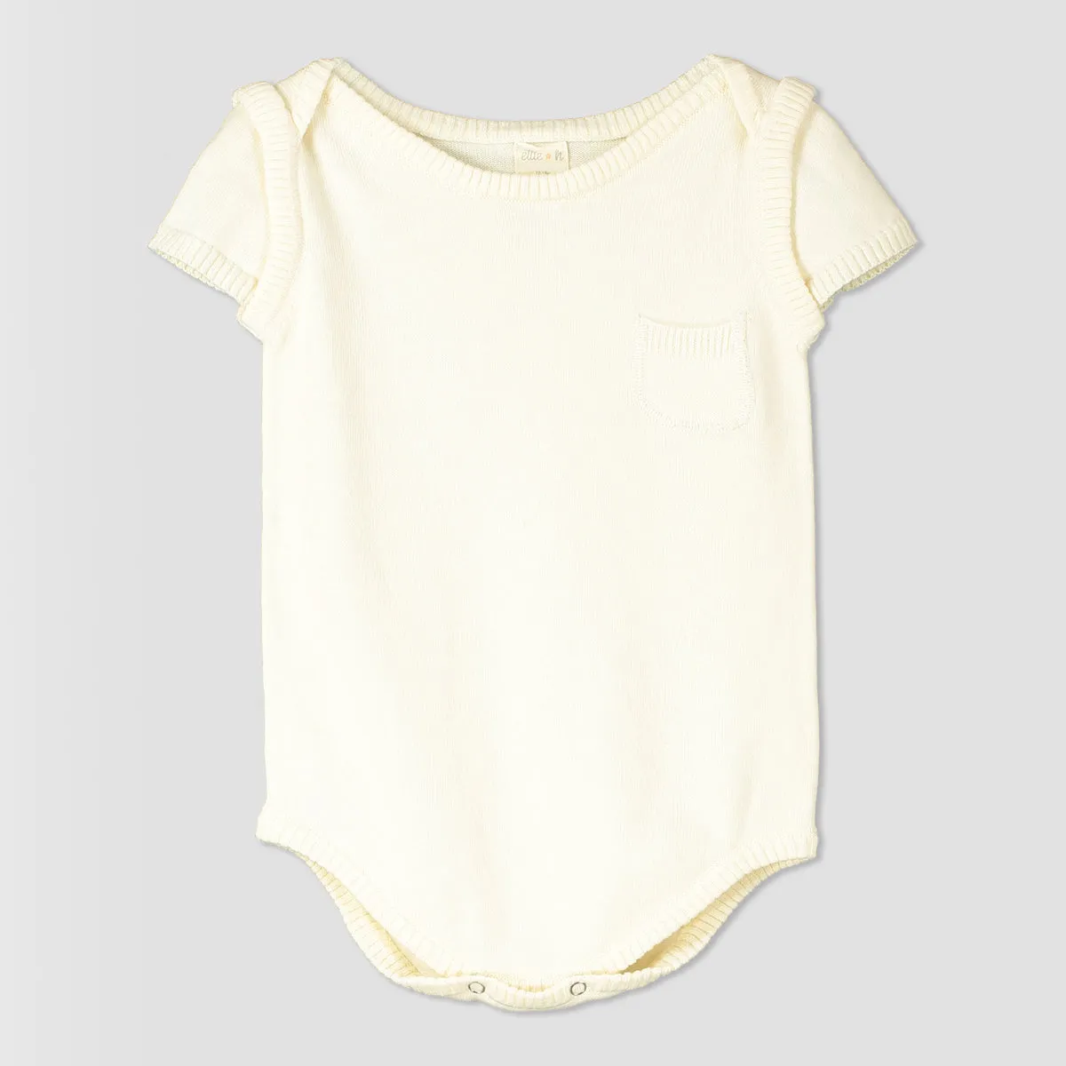 Jory onesie in ivory knit