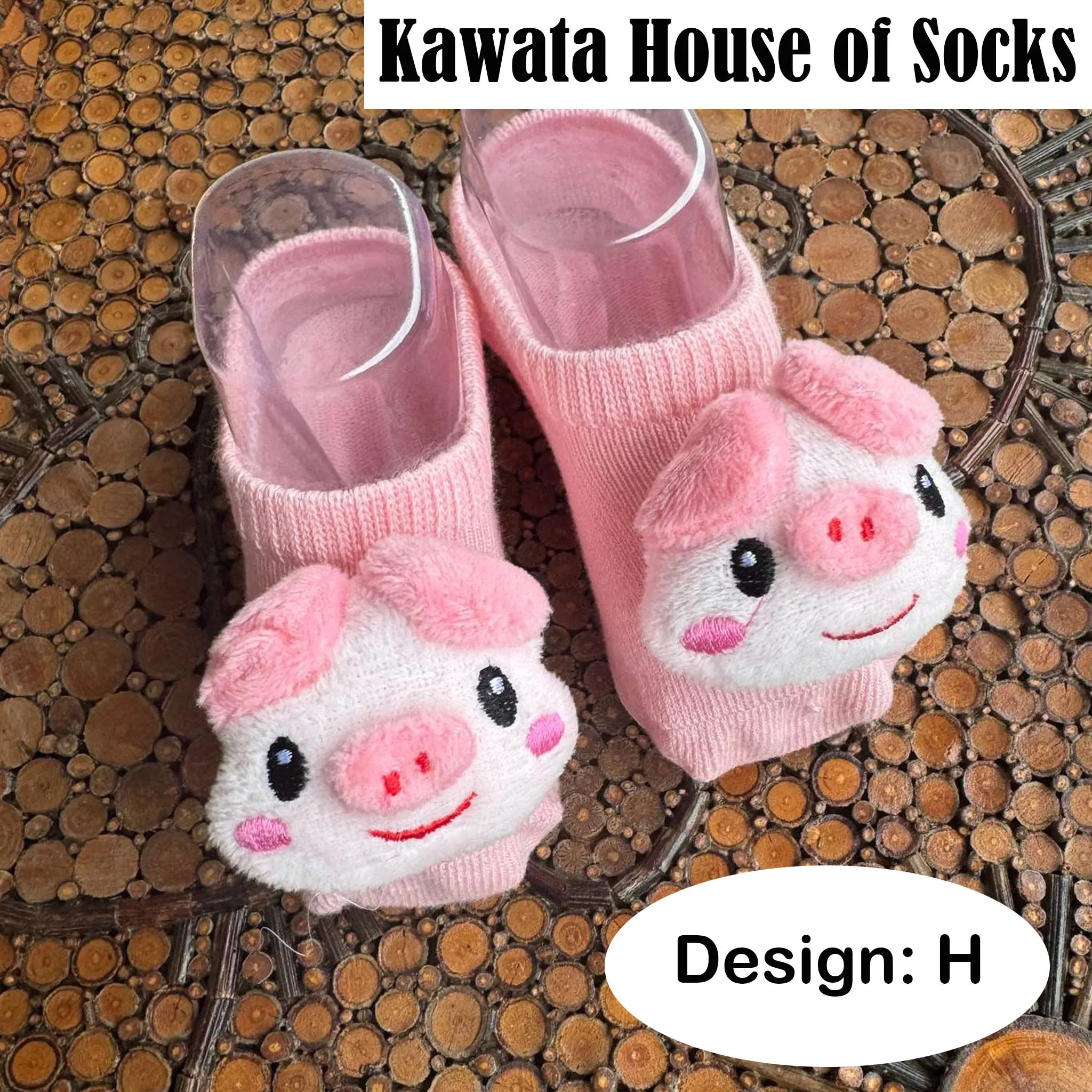 Kawata Cotton Toy Plush Baby Socks (4-15 months old)