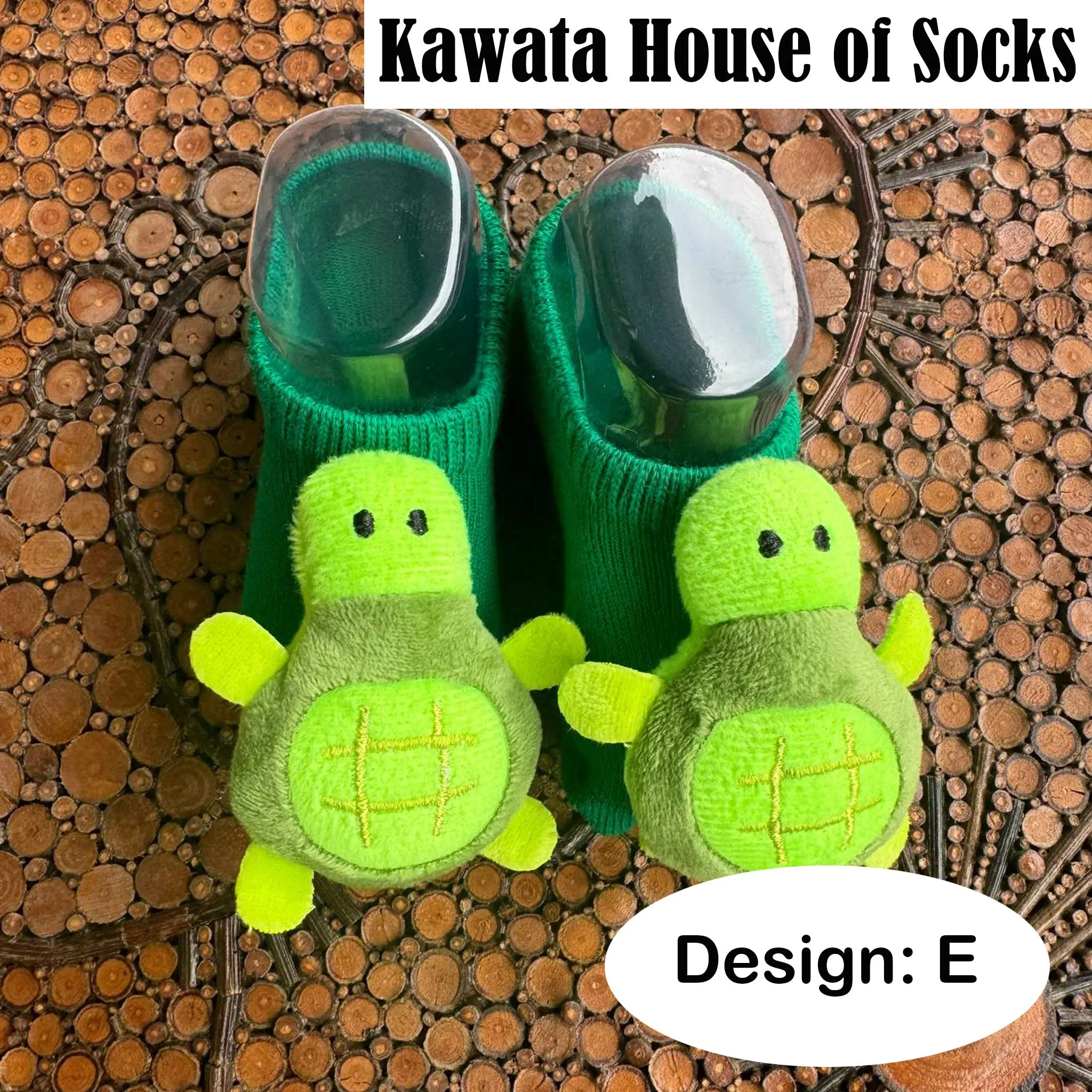 Kawata Cotton Toy Plush Baby Socks (4-15 months old)