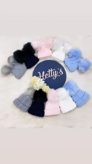 Kinder Single Pom Pom Hat