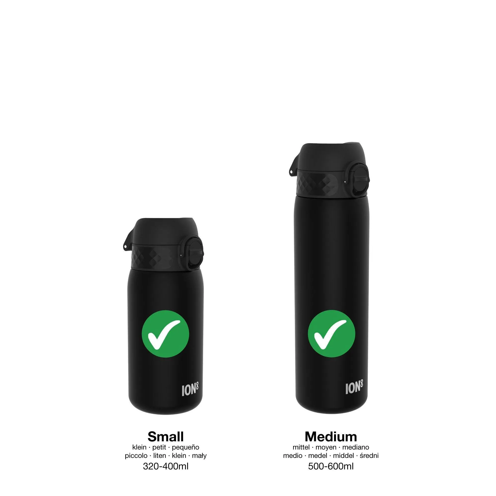 Leak Proof Water Bottle Accessory, Replacement Lid, Grey, Small / Medium