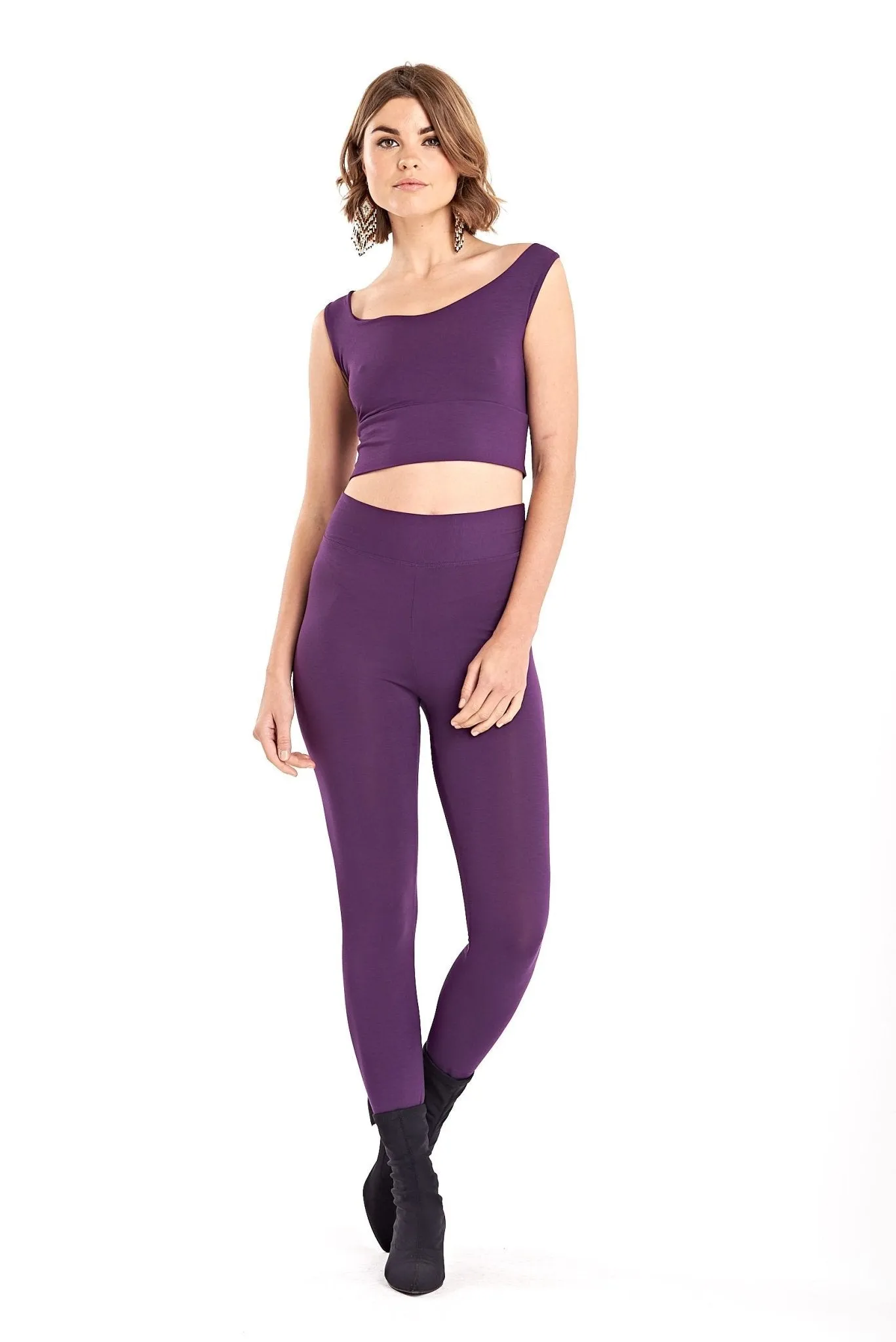 LONG LEGGINGS PURPLE
