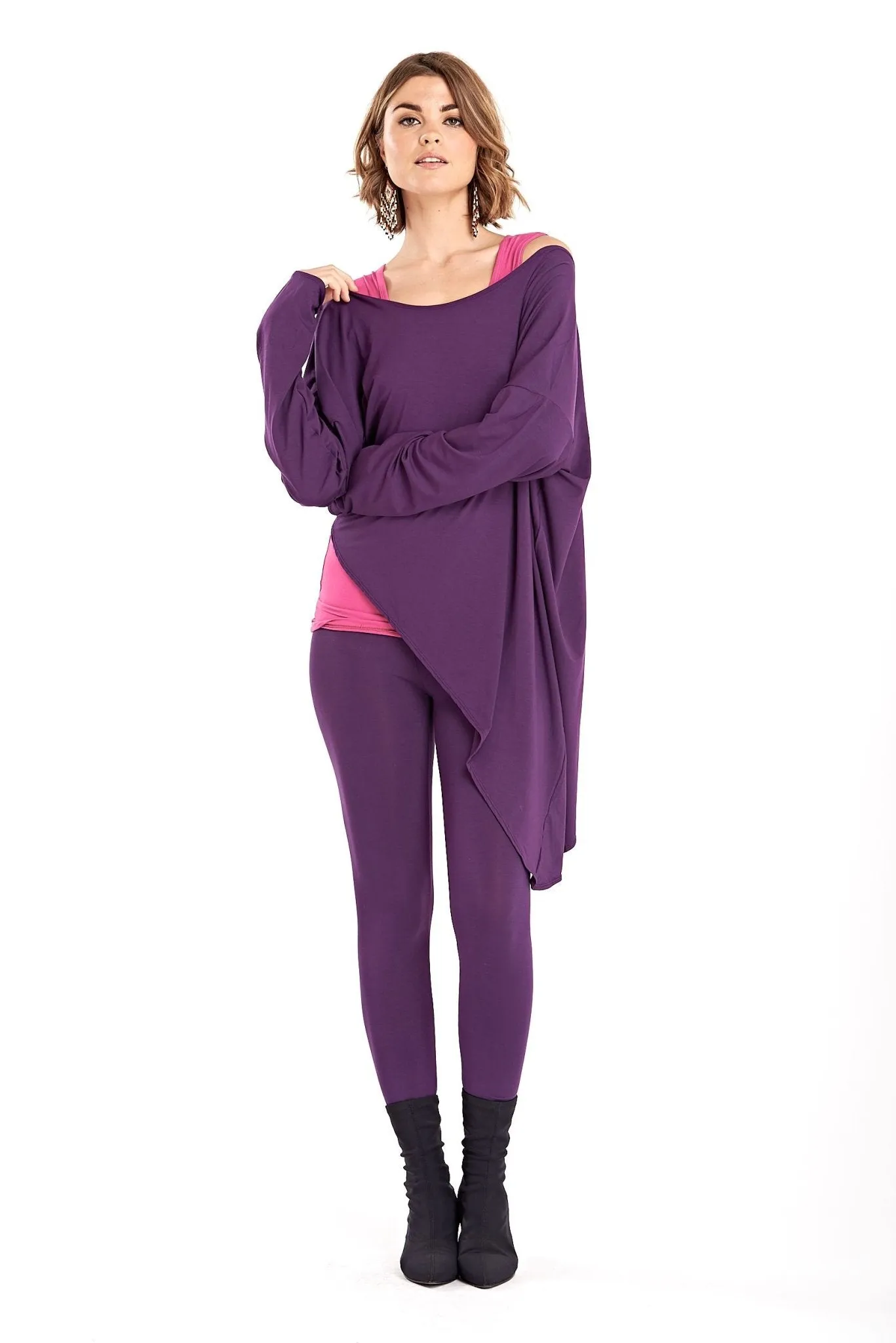 LONG LEGGINGS PURPLE