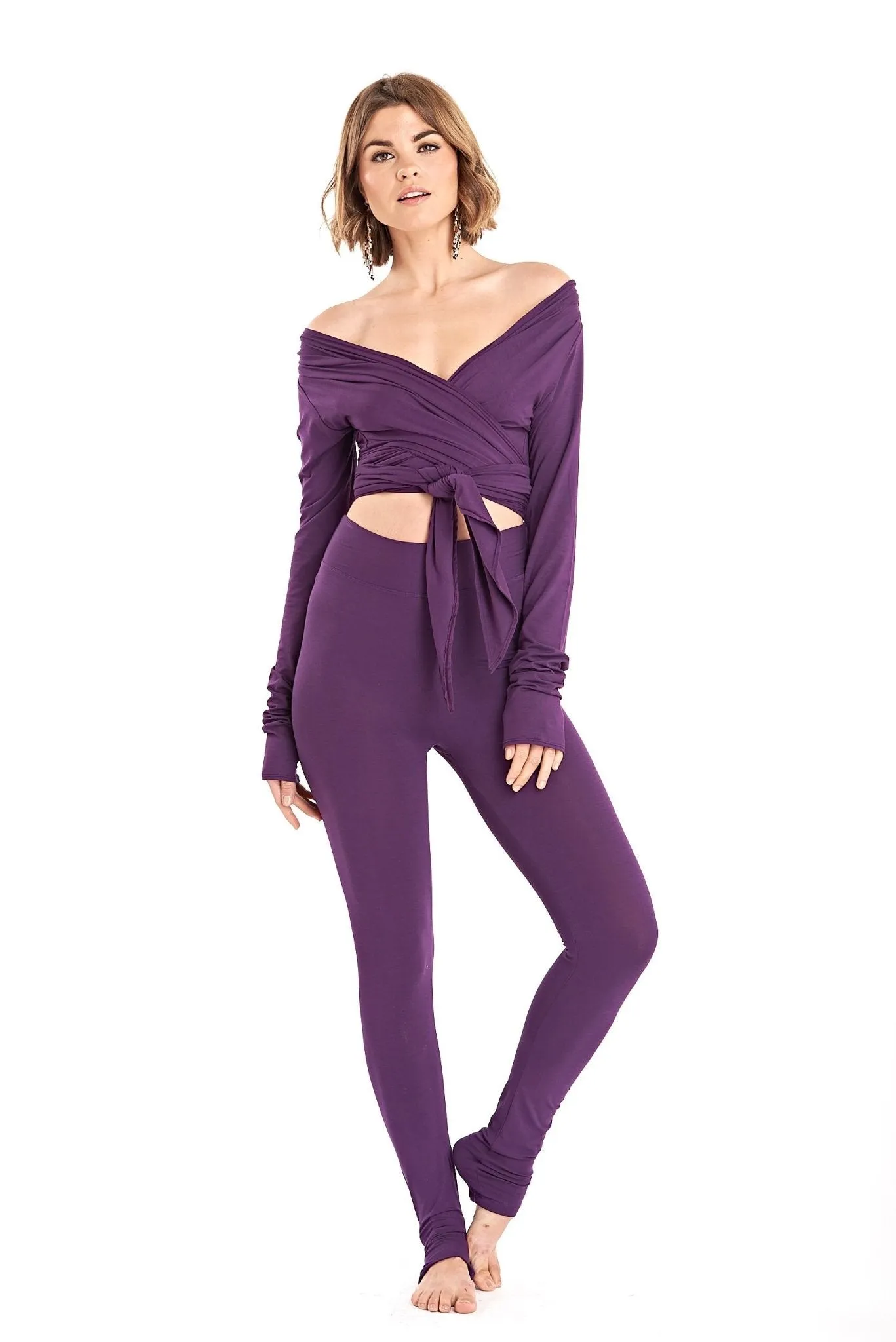 LONG LEGGINGS PURPLE