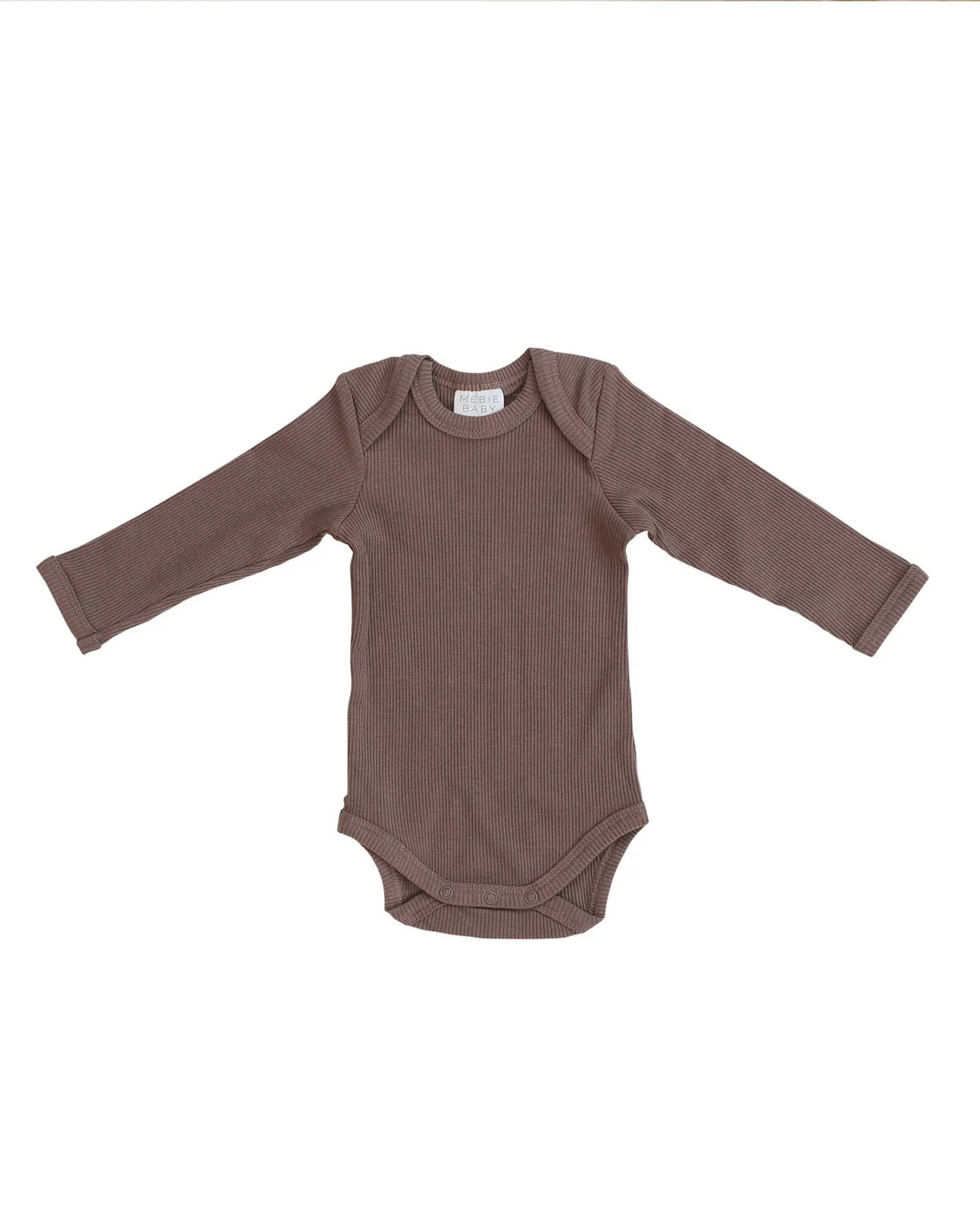 Long Sleeve Ribbed Bodysuit – Plum
