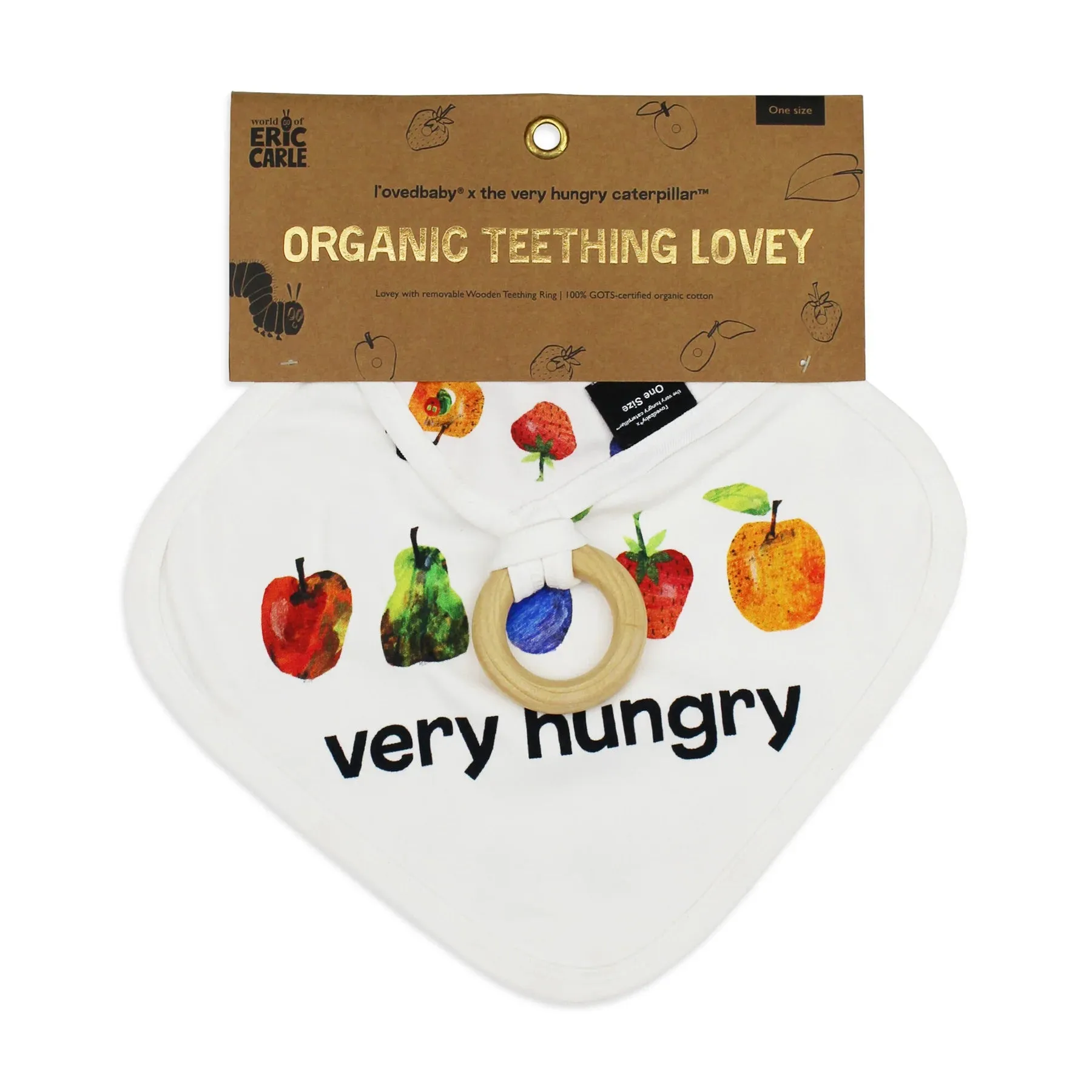 Lovey with Removable Teething Ring, Fruit
