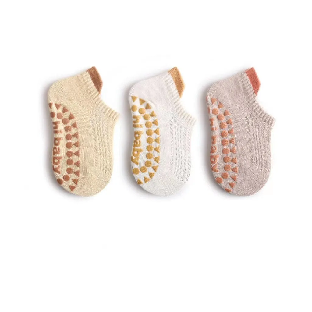 Lula Mesh Non-Slip Socks [Set of 3]