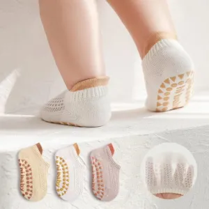 Lula Mesh Non-Slip Socks [Set of 3]