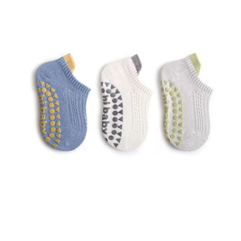 Lula Mesh Non-Slip Socks [Set of 3]