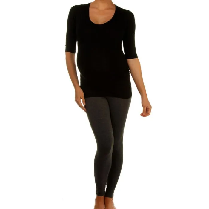 Maternity Ankle Leggings - Black