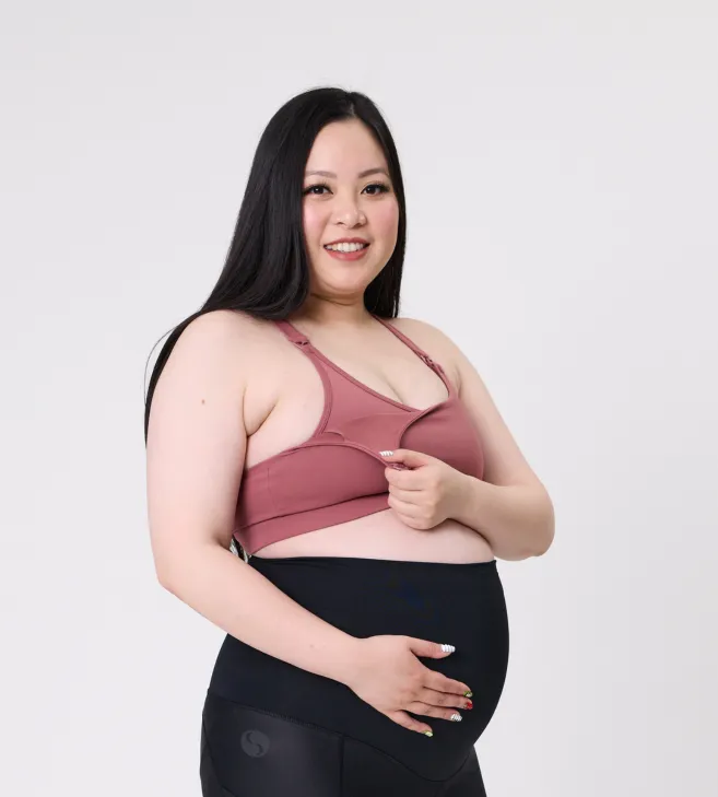 Maternity Leggings Classic 3/4 with Pockets Black