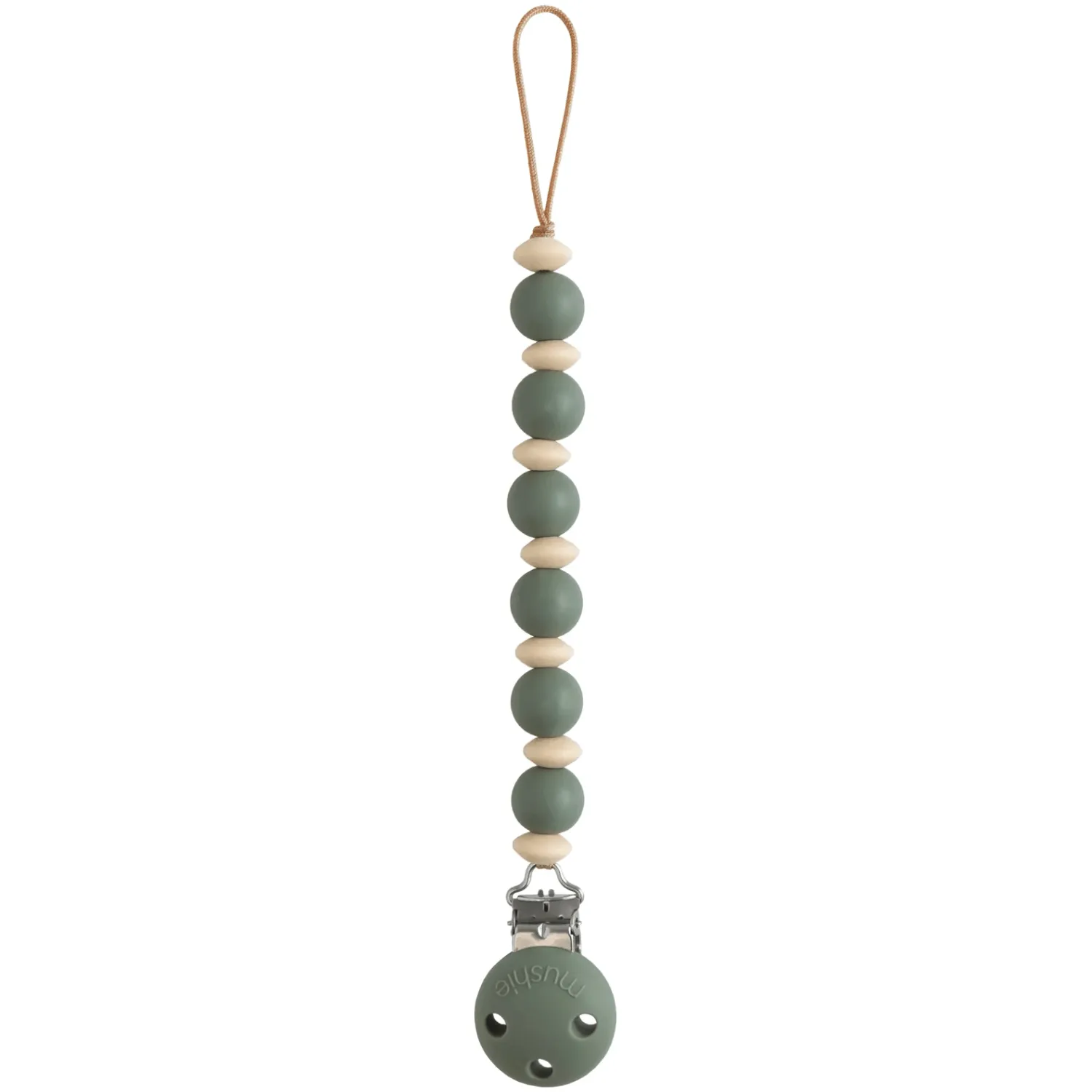 Mushie Silicone Pacifier Clip