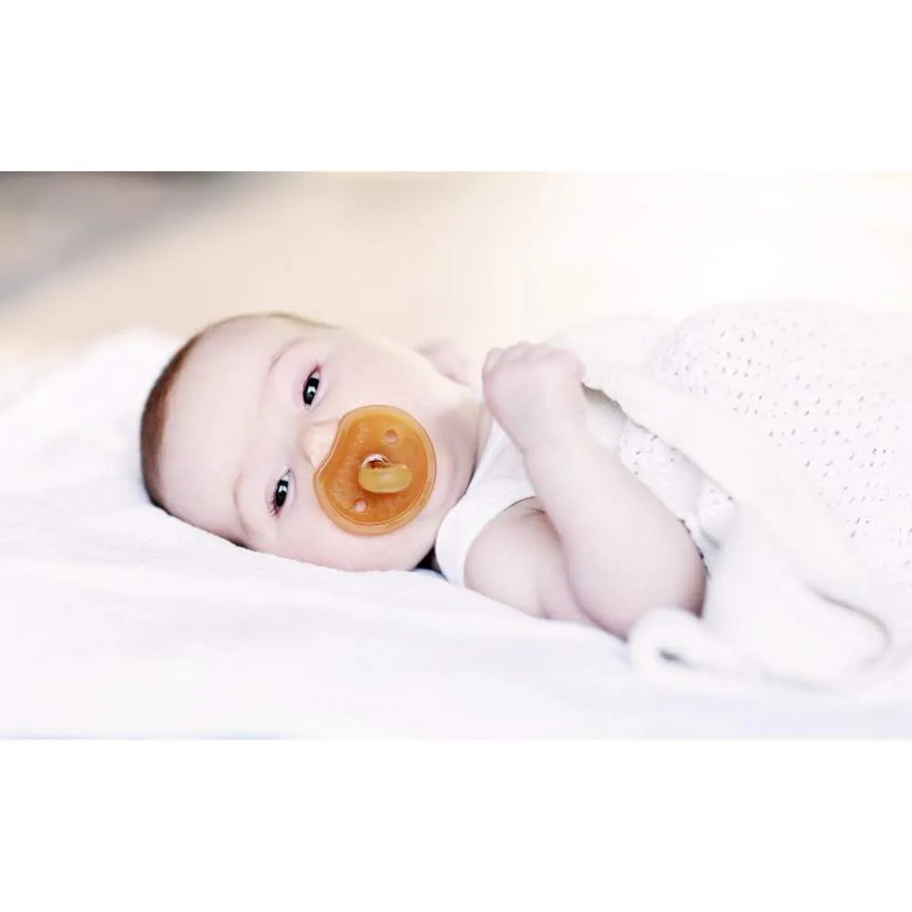 Natursutte Butterfly Round Natural Rubber Pacifier - M (6-12 Months)