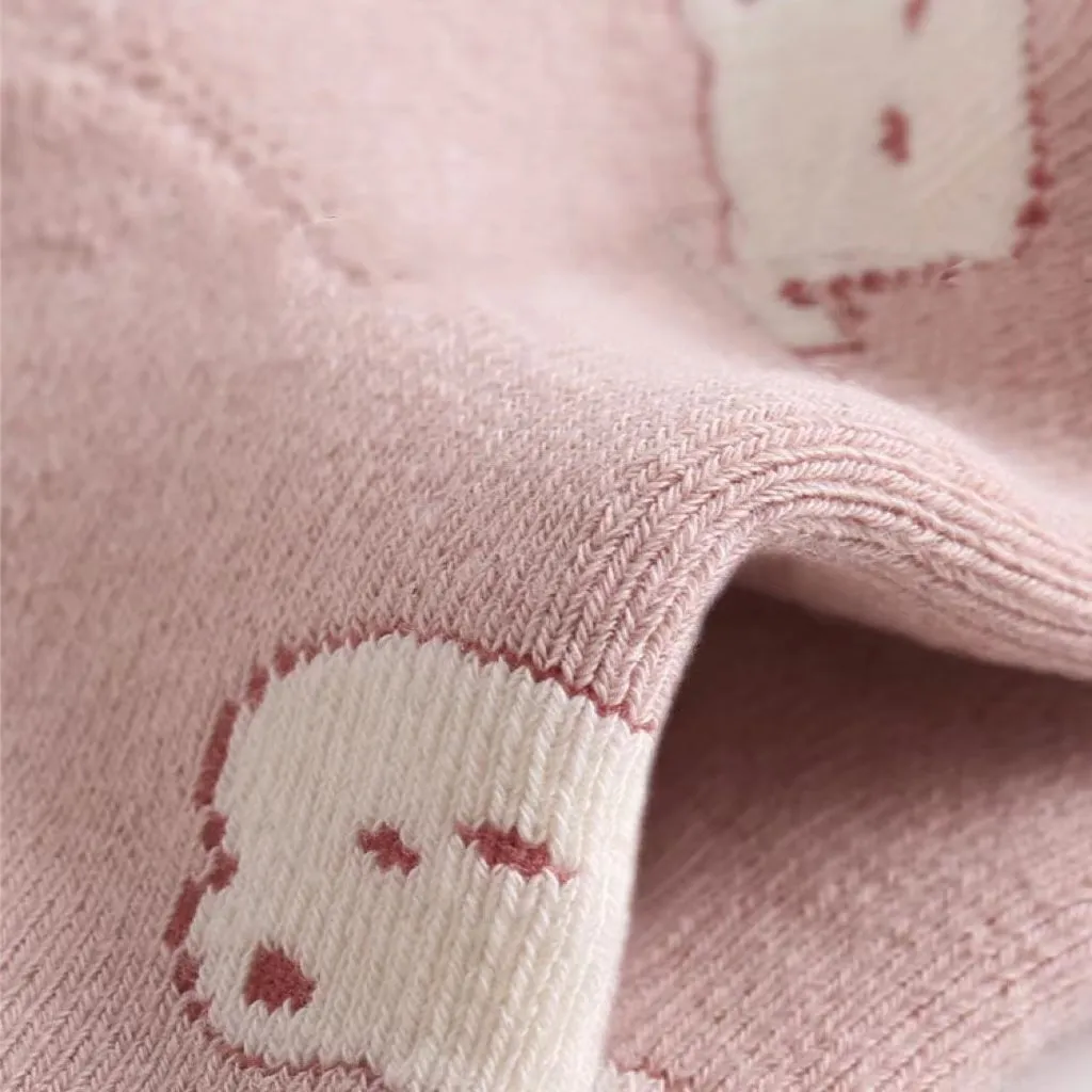 Nini Cartoon Thick Terry Warm Baby Socks [Set of 3]