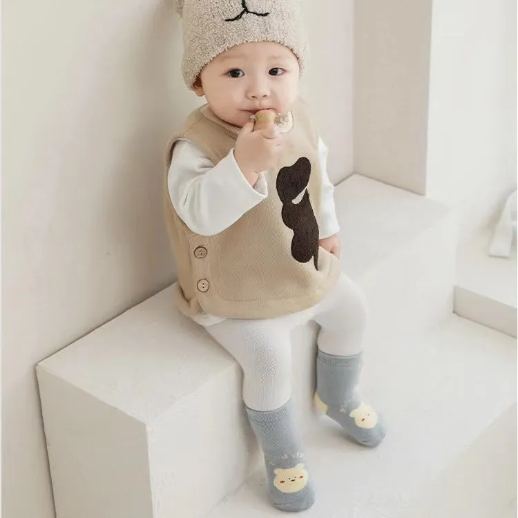 Nini Cartoon Thick Terry Warm Baby Socks [Set of 3]