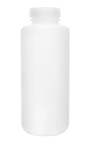 Reagent Bottle, 1000mL - Wide Mouth with Screw Cap - HDPE