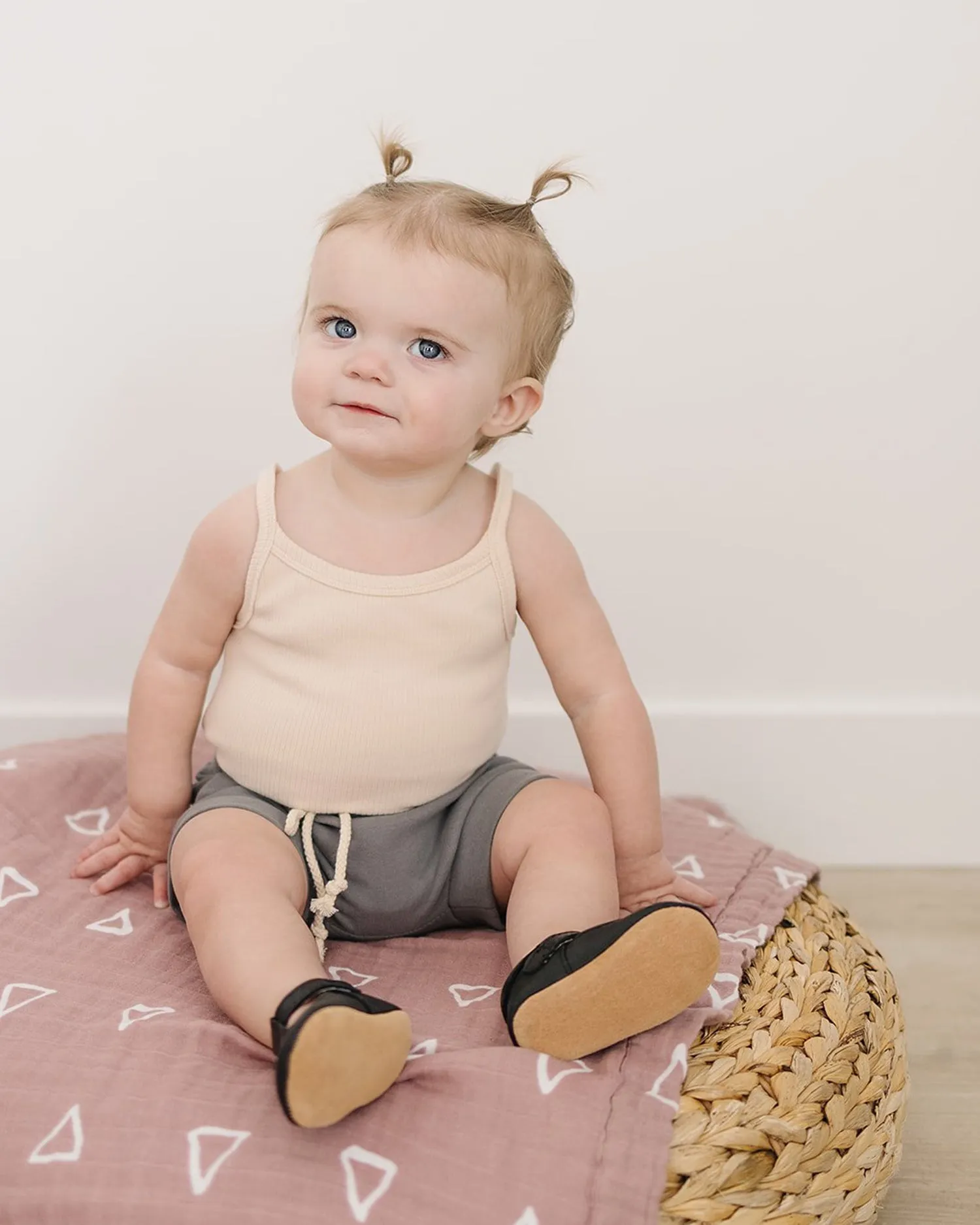 Ribbed Tank Bodysuit – Cream