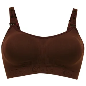 Rock Candy Chocolate Brown Seamless Nursing Bra - Cake