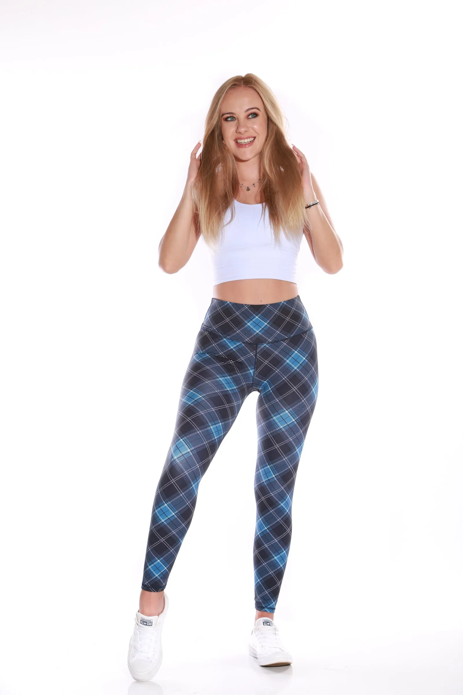 Shapewear TNG Expression leggings - blue Argyle