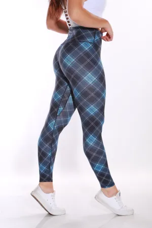 Shapewear TNG Expression leggings - blue Argyle