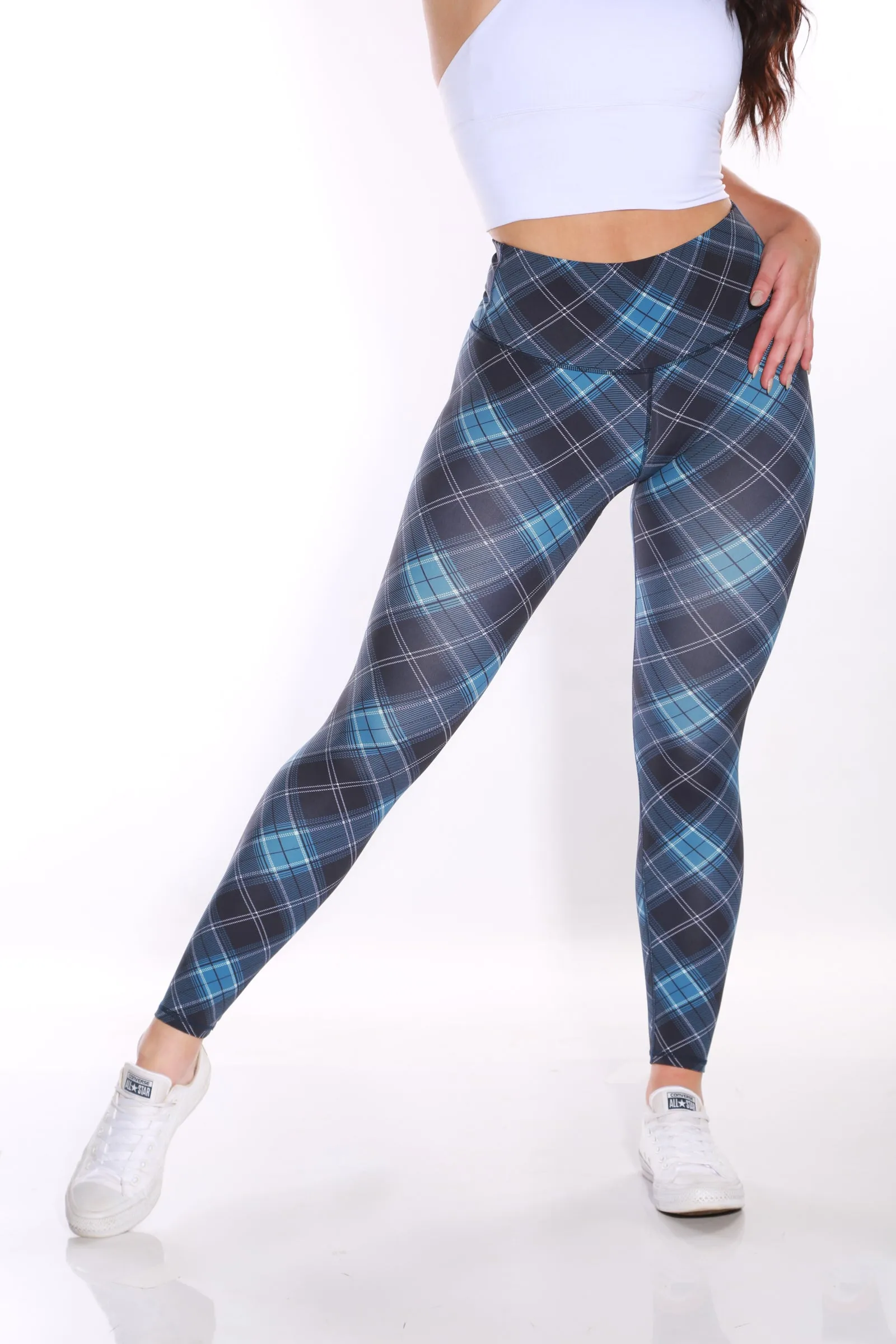 Shapewear TNG Expression leggings - blue Argyle