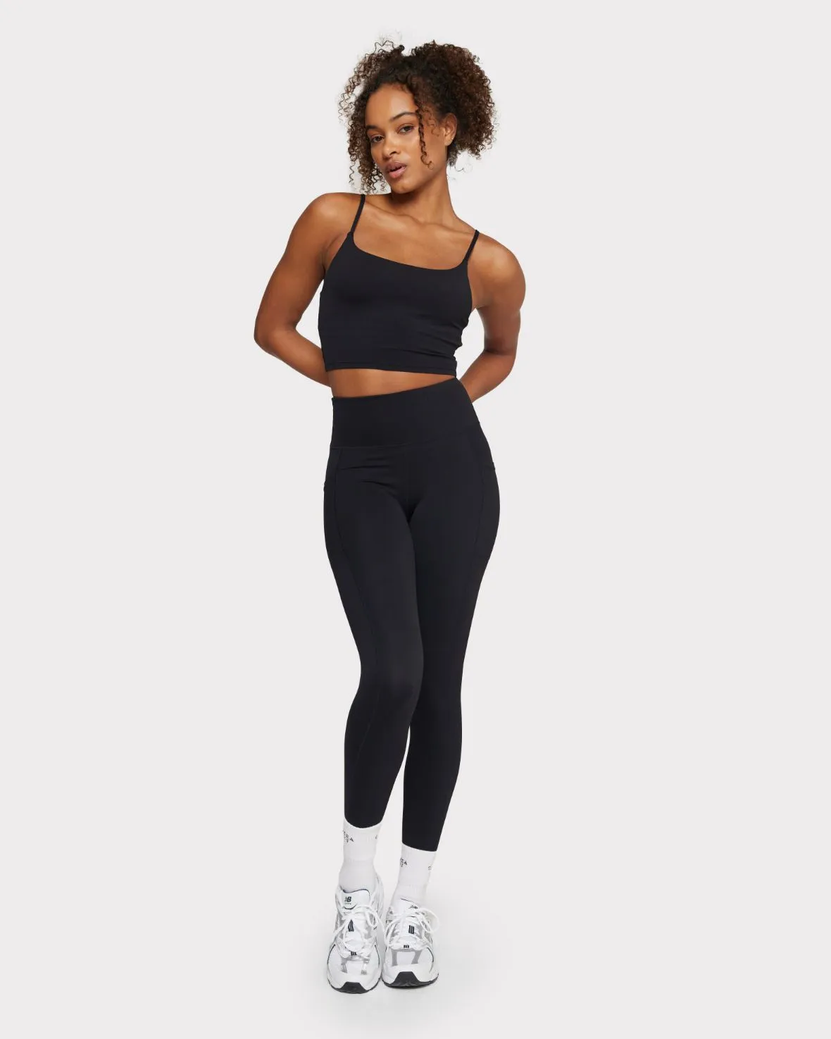 Soft   Stretch High-Rise Leggings - Black