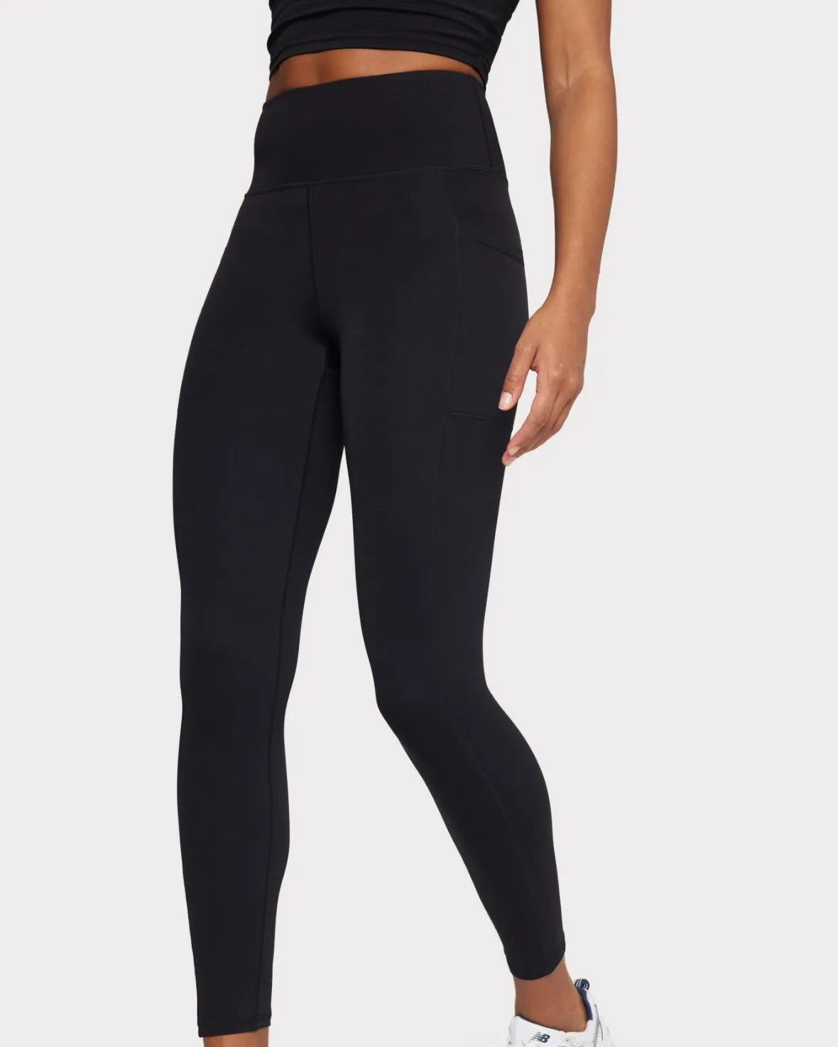 Soft   Stretch High-Rise Leggings - Black