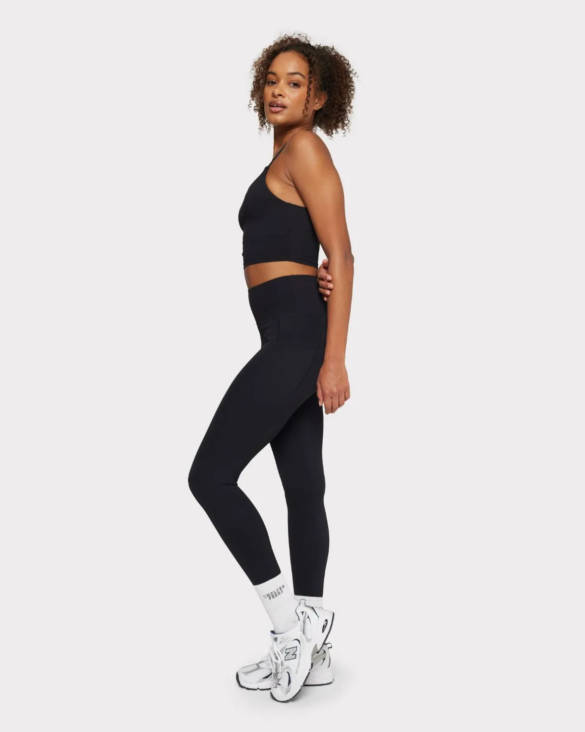 Soft   Stretch High-Rise Leggings - Black