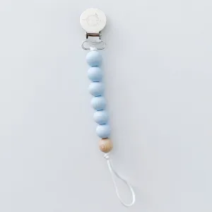 Sugar   Maple Silicone & 1 Beech Bead Pacifier & Teether Clip