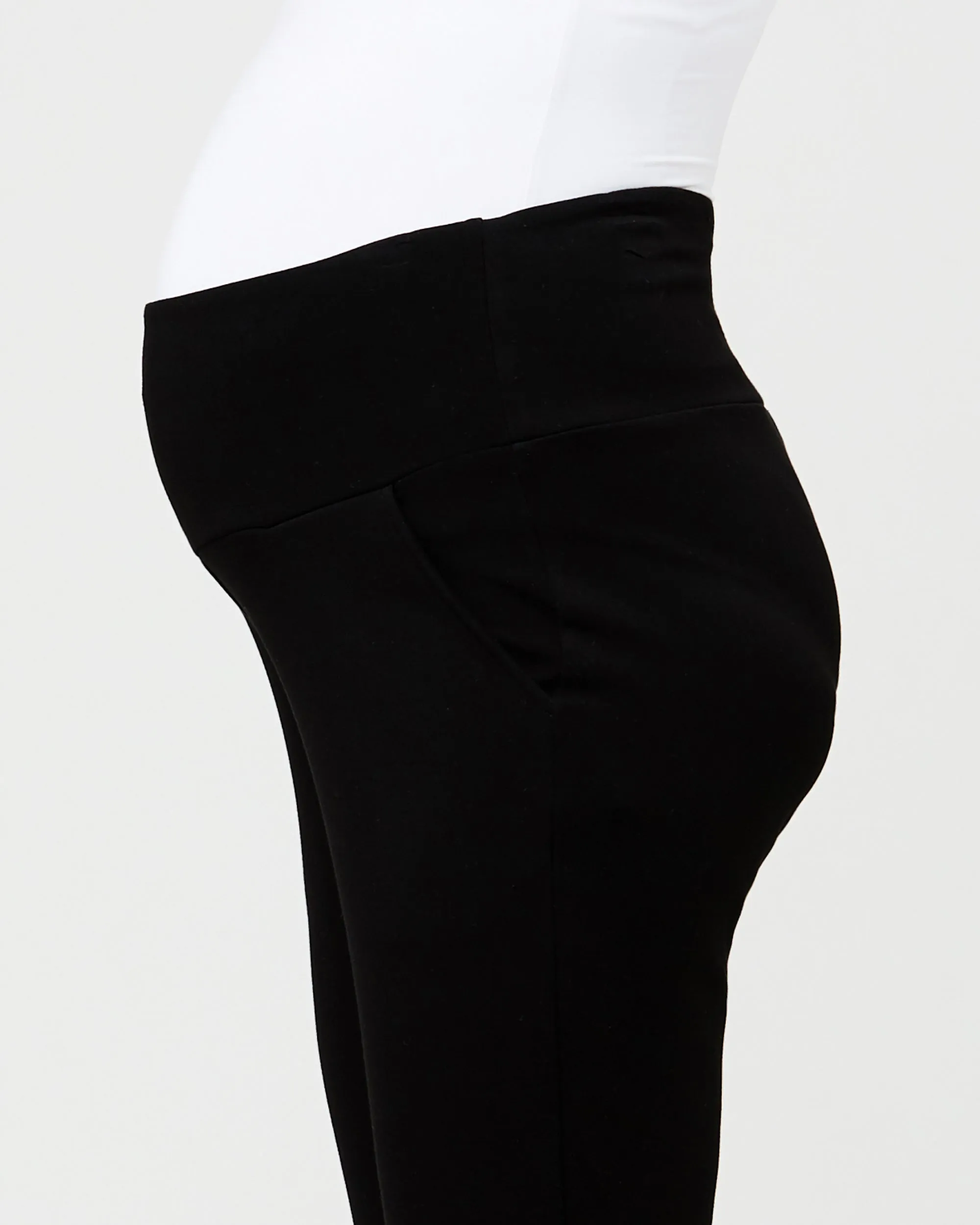 'Super Soft' Maternity Scuba Pants - Black