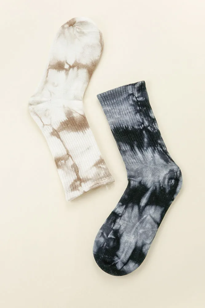 Tie Dye Crew Socks
