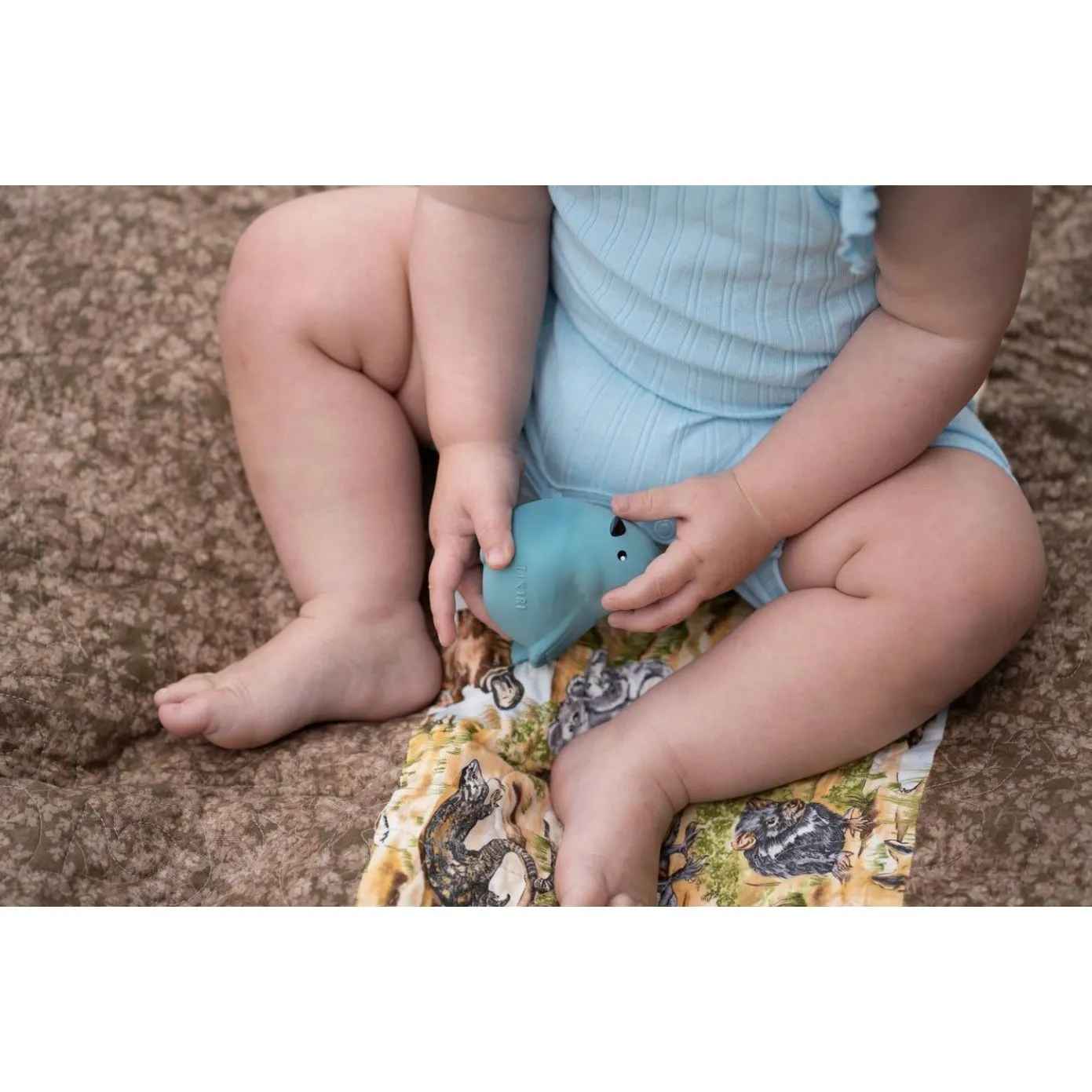 Tikiri Bird Natural Teether, Rattle & Bath Toy