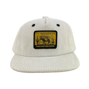 Tiny Whales Provisions Natural Corduroy Snap Back Hat