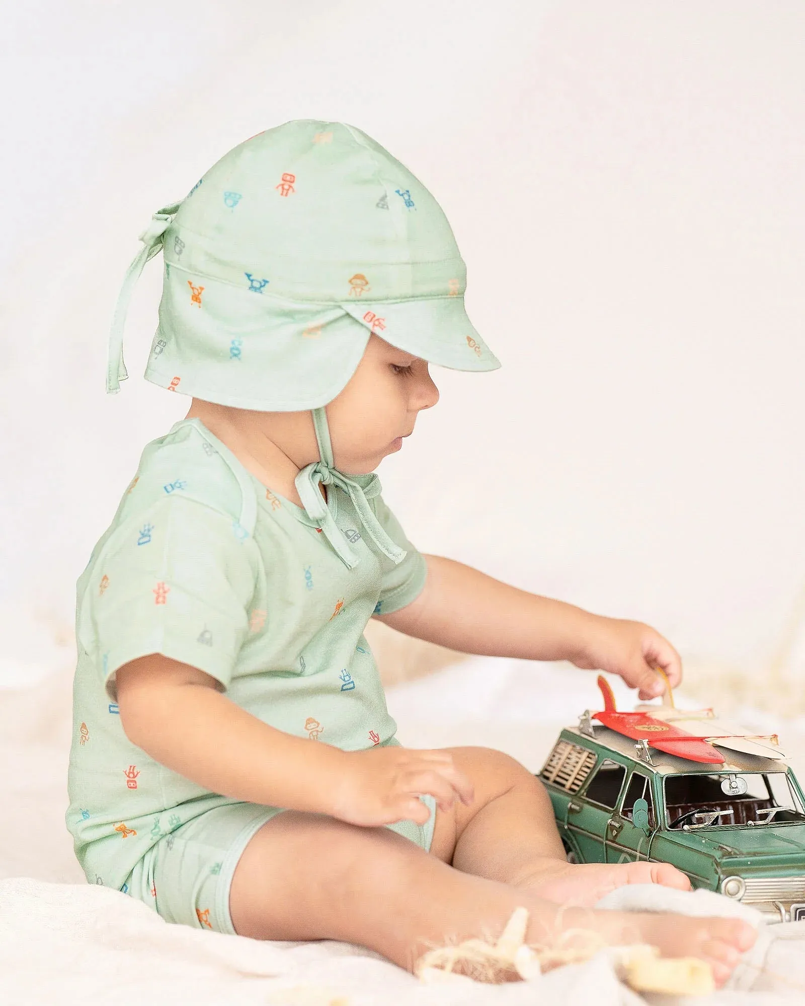 toshi Flap Cap Bambini - Cyborg Thyme