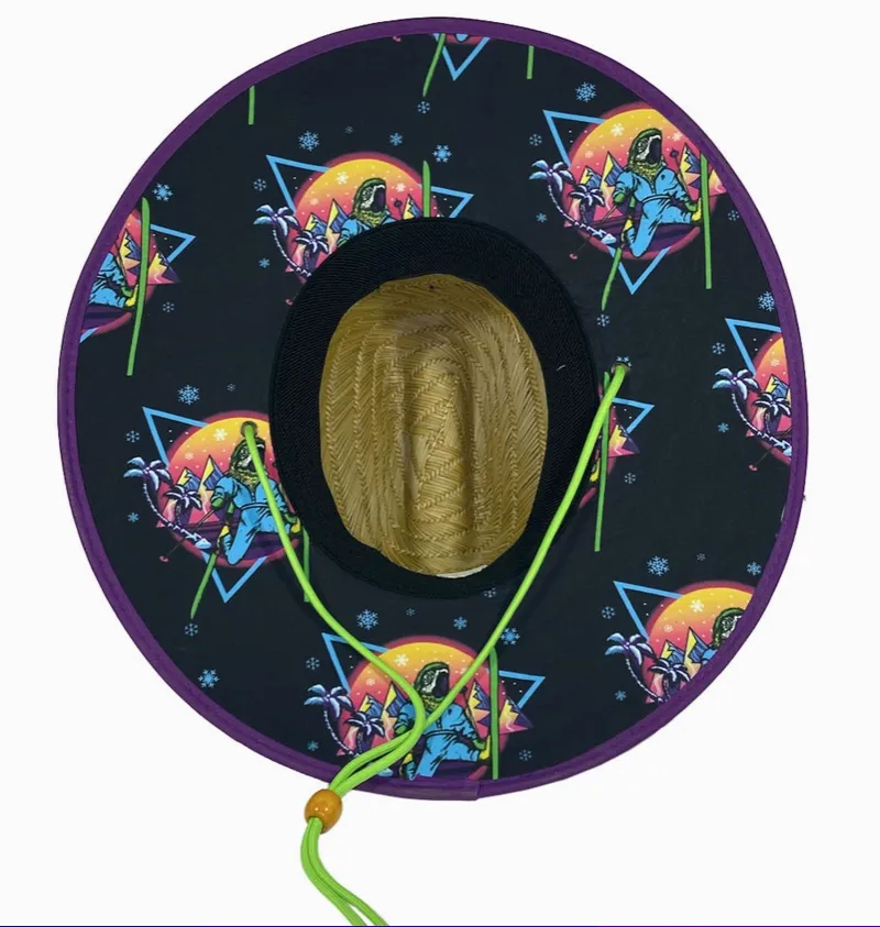 YoCO Straw Hat: Parrot Skier Sun